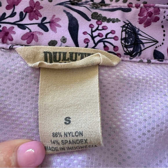 Duluth-Flex-Sidewinder Long Sleeve Shirt-Garden Print-Purple-Cooling-Vented-S - Picture 3 of 15